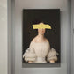 Klassische europäische Öl Frau Leinwand Spaß Lippen Stift Malerei Wand abstrakte Landschaft Wandkunst Drucke Poster Bilder Wohnkultur