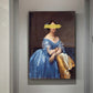 Klassische europäische Öl Frau Leinwand Spaß Lippen Stift Malerei Wand abstrakte Landschaft Wandkunst Drucke Poster Bilder Wohnkultur