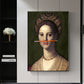 Klassische europäische Öl Frau Leinwand Spaß Lippen Stift Malerei Wand abstrakte Landschaft Wandkunst Drucke Poster Bilder Wohnkultur