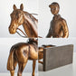 Klassischer Stil Reiterfigur Home Decor Retro Wohnzimmer Kabinett Ornament Schreibtischdekoration Vintage Harzskulptur Geschenke