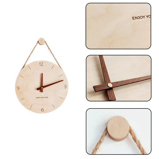 Frendorf | WoodHush Minimalistische Wanduhr