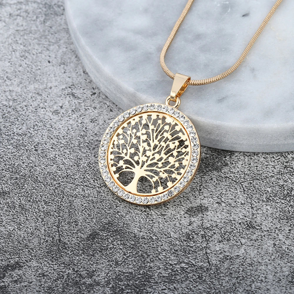 Frendorf | Baum des Lebens Anhänger mit Zirkonia in Gold und Silber
