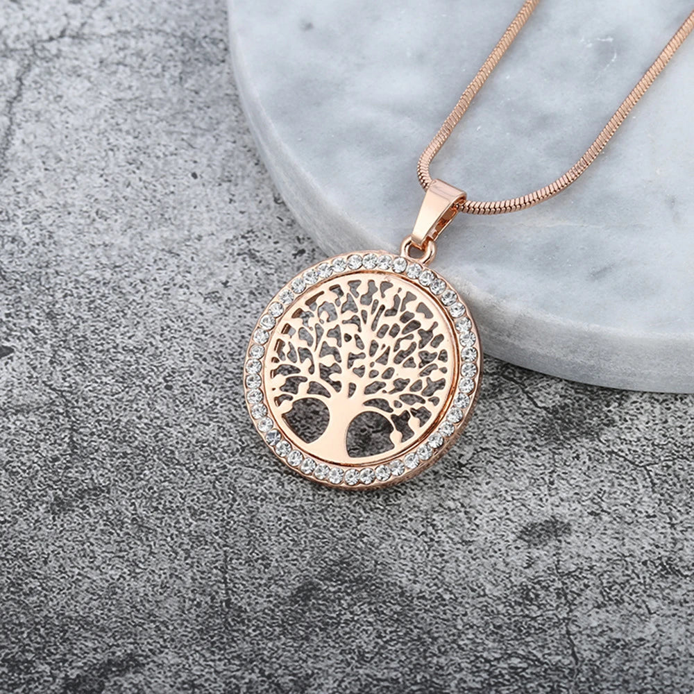 Frendorf | Baum des Lebens Anhänger mit Zirkonia in Gold und Silber