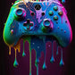 Farbenfrohe Game Controller Wandkunst Poster Drucke Nordic Ästhetik Bild Leinwandmalerei Gaming Jungen Zimmer Home Deko