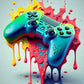Farbenfrohe Game Controller Wandkunst Poster Drucke Nordic Ästhetik Bild Leinwandmalerei Gaming Jungen Zimmer Home Deko