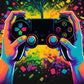 Farbenfrohe Game Controller Wandkunst Poster Drucke Nordic Ästhetik Bild Leinwandmalerei Gaming Jungen Zimmer Home Deko