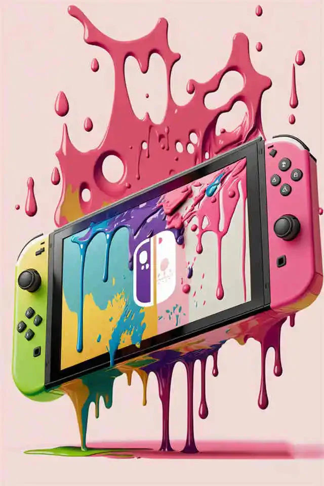 Farbenfrohe Game Controller Wandkunst Poster Drucke Nordic Ästhetik Bild Leinwandmalerei Gaming Jungen Zimmer Home Deko