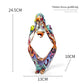 Bunte Graffiti Abstracte Harz Handgemachte Kunstwerke Skulptur Denker Figurine Statue Heimdekoration Innenraum Büro Schreibtisch Ornamente