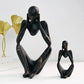 Bunte Graffiti Abstracte Harz Handgemachte Kunstwerke Skulptur Denker Figurine Statue Heimdekoration Innenraum Büro Schreibtisch Ornamente