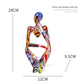 Bunte Graffiti Abstracte Harz Handgemachte Kunstwerke Skulptur Denker Figurine Statue Heimdekoration Innenraum Büro Schreibtisch Ornamente