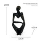 Bunte Graffiti Abstracte Harz Handgemachte Kunstwerke Skulptur Denker Figurine Statue Heimdekoration Innenraum Büro Schreibtisch Ornamente