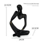 Bunte Graffiti Abstracte Harz Handgemachte Kunstwerke Skulptur Denker Figurine Statue Heimdekoration Innenraum Büro Schreibtisch Ornamente