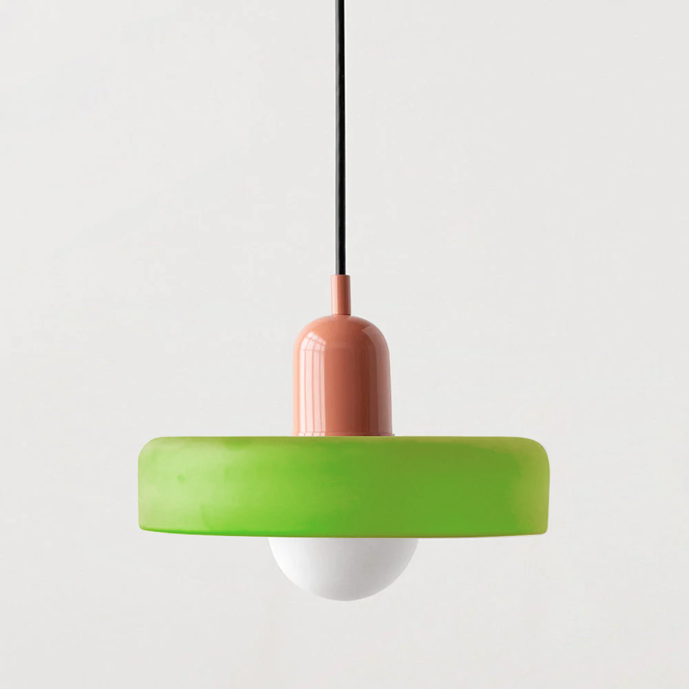 Frendorf | Bauhaus inspiriertes farbenfrohes Glas Pendelleuchte