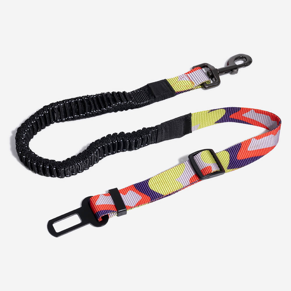 Bunte Puffer Verstellbare Coole Hunde Zubehör Autosicherheitsgurt