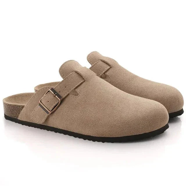 Frendorf | Herren Suede Slipper im Old Money Stil, Elegant und Komfortabel
