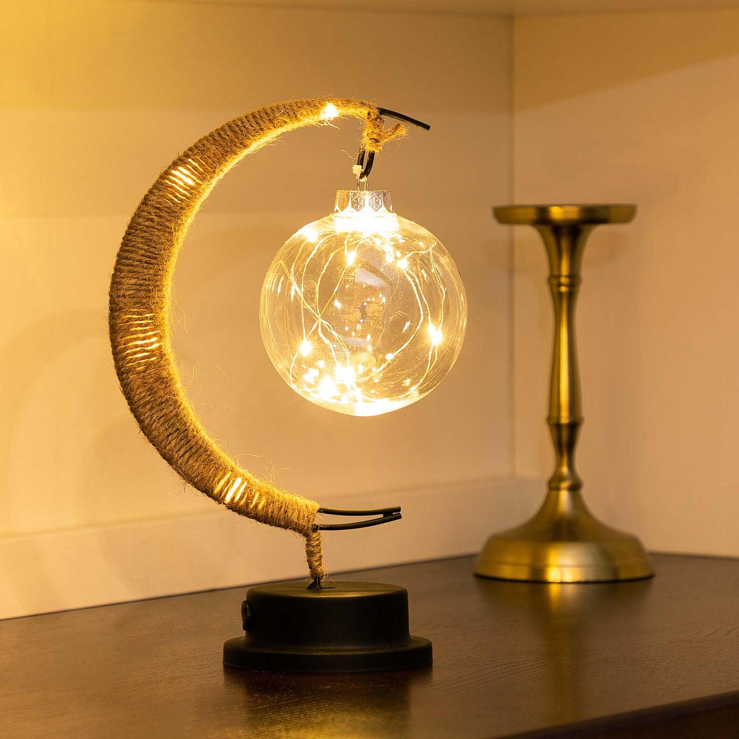 Frendorf | LunarGlow Magische Mondlampe | LED Stimmungslicht | 3D-Druck Design | Dekorative Beleuchtung für Zuhause