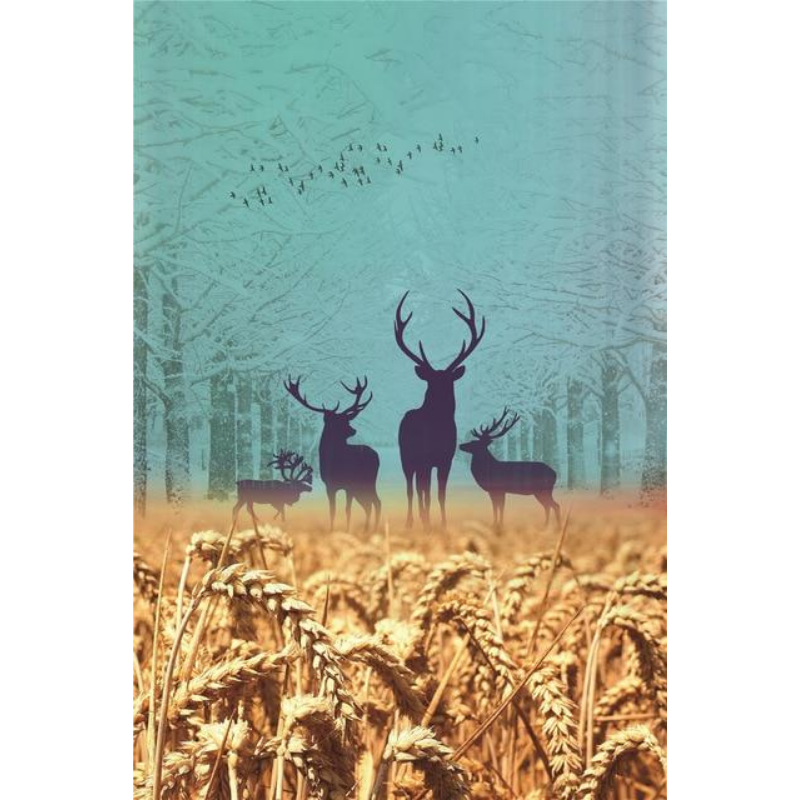 Kreative Naturlandschaft - Leinwandakquarelle