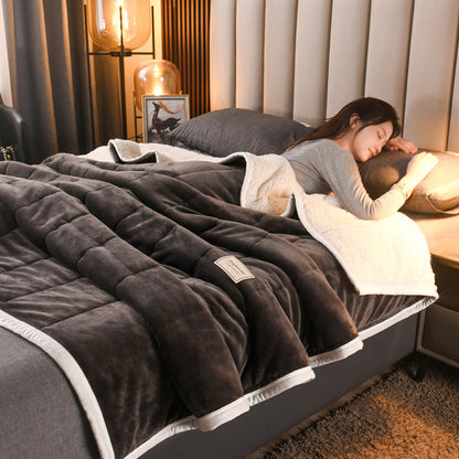 Frendorf | Lammfelldecke - LuxeWarm - Weich - Gemütlich