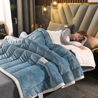 Frendorf | Lammfelldecke - LuxeWarm - Weich - Gemütlich