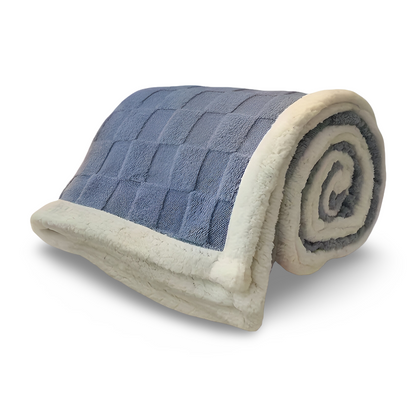 Frendorf | CozyCheck Plaid - Wendbare, Dicke Isolierte Fleece Decke für den Winter