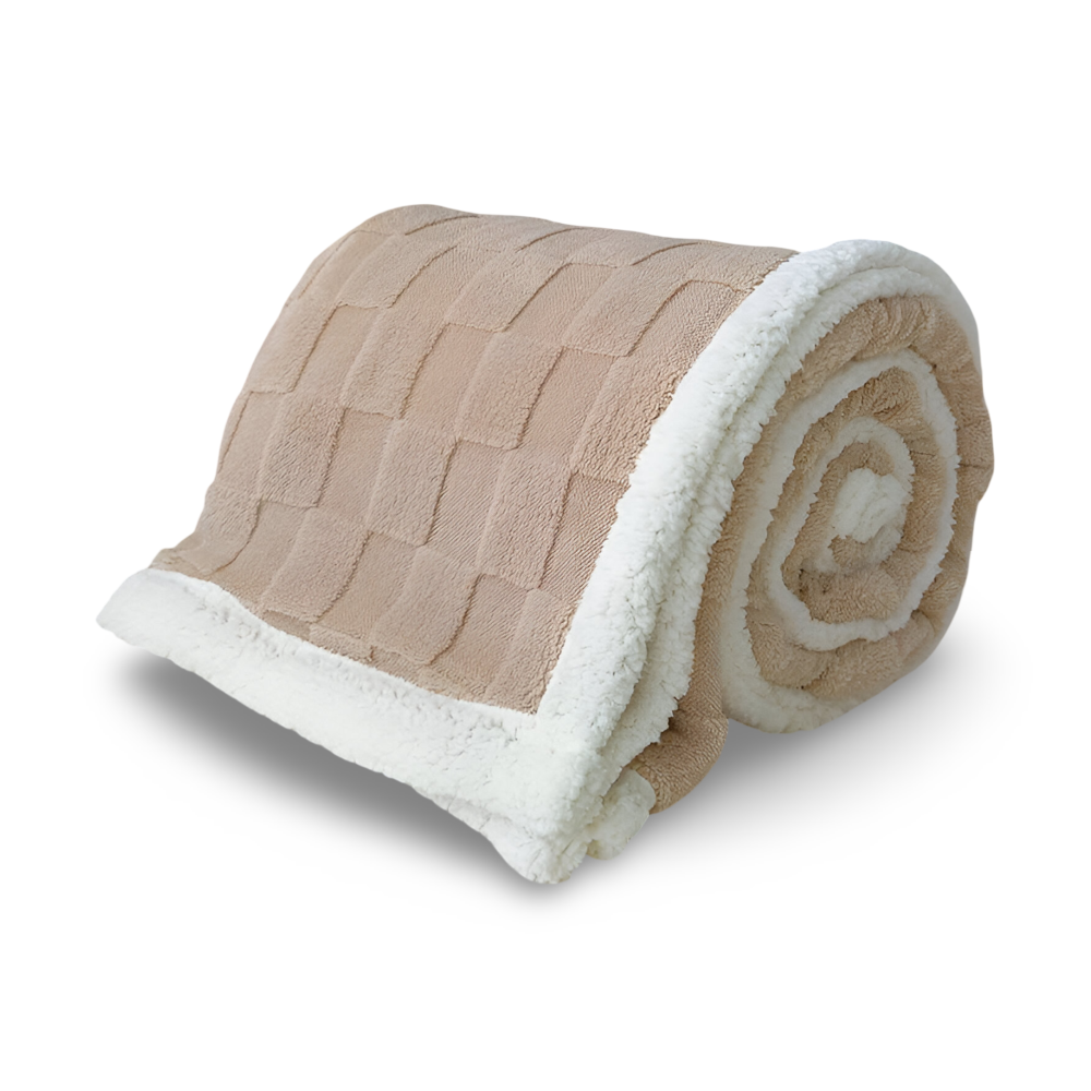 Frendorf | CozyCheck Plaid - Wendbare, Dicke Isolierte Fleece Decke für den Winter