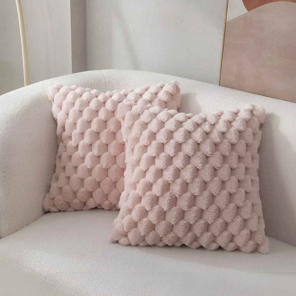 Frendorf | CozyWeave - Luxuriöses Weiches Kissenbezug mit Flauschig Gemustertem Bezug