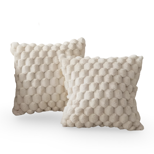 Frendorf | CozyWeave - Luxuriöses Weiches Kissenbezug mit Flauschig Gemustertem Bezug