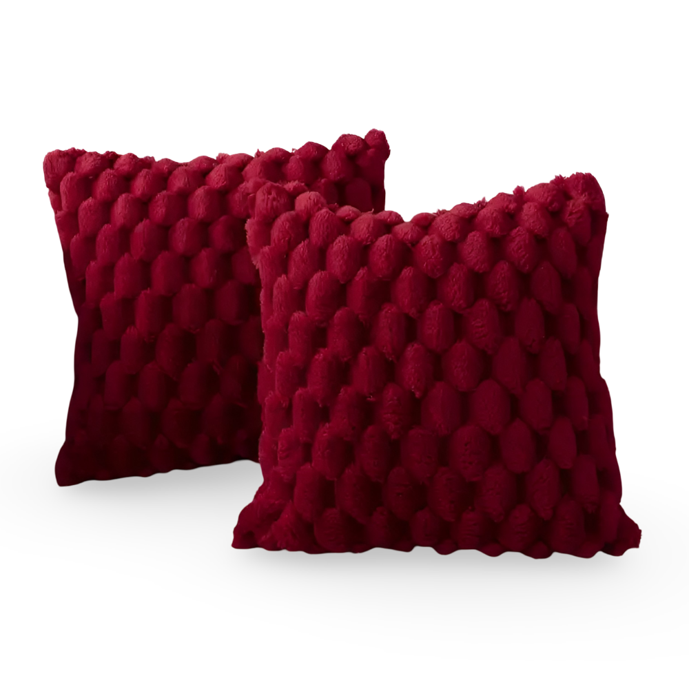 Frendorf | CozyWeave - Luxuriöses Weiches Kissenbezug mit Flauschig Gemustertem Bezug