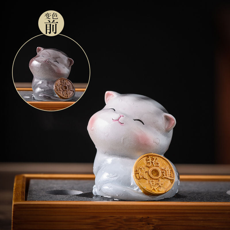 Kreative Süße Katze Farbwechsel Tee Haustier Tee Suppe Kann Für Hausdekoration Schmuck Erhoben Werden