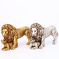 Kreative europäische Figur goldener Löwe Ornament Harz Handwerk Wohnkultur Büro Tisch Restaurant dekorative Accessoires