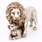 Kreative europäische Figur goldener Löwe Ornament Harz Handwerk Wohnkultur Büro Tisch Restaurant dekorative Accessoires