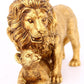Kreative europäische Figur goldener Löwe Ornament Harz Handwerk Wohnkultur Büro Tisch Restaurant dekorative Accessoires