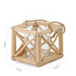 Kreative Holzvase Dekorierter Solides Holz Blumentopf für Glas-Hydrokultur Heim Dekorative Vase Tischplatte Heimdekoration