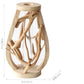 Kreative Holzvase Dekorierter Solides Holz Blumentopf für Glas-Hydrokultur Heim Dekorative Vase Tischplatte Heimdekoration