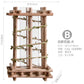 Kreative Holzvase Dekorierter Solides Holz Blumentopf für Glas-Hydrokultur Heim Dekorative Vase Tischplatte Heimdekoration