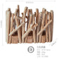 Kreative Holzvase Dekorierter Solides Holz Blumentopf für Glas-Hydrokultur Heim Dekorative Vase Tischplatte Heimdekoration