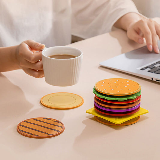 Kreatives Hamburger-Form Untersetzer-Set