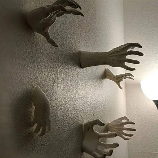 Gruselige Greifende Hände Wanddekoration von Addams Family Spooky Scary Wanddekoration Feiertagsparty Kostümrequisite