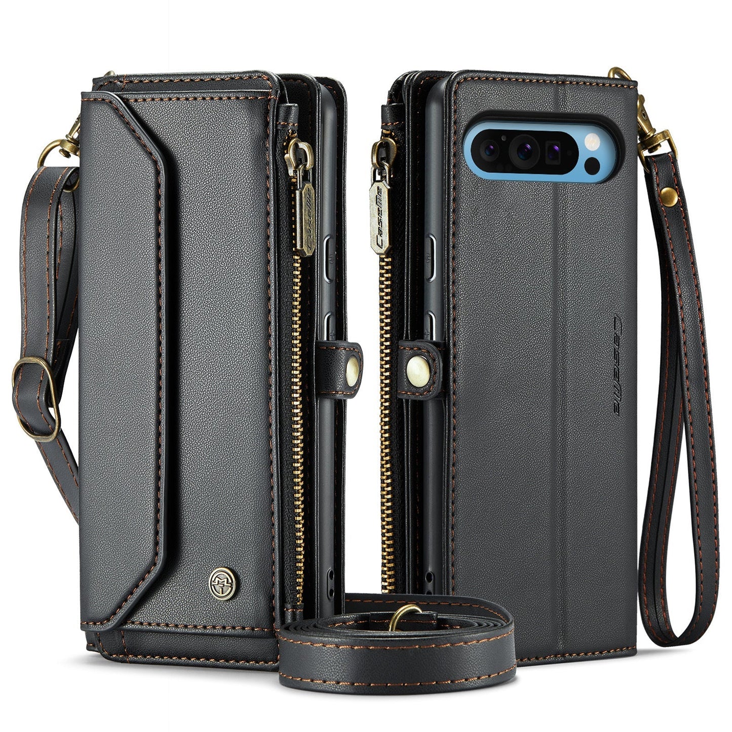 Frendorf | Crossbody Cards Solt Magnetische Leder Brieftasche Karten Handyhülle Für Google Pixel 9