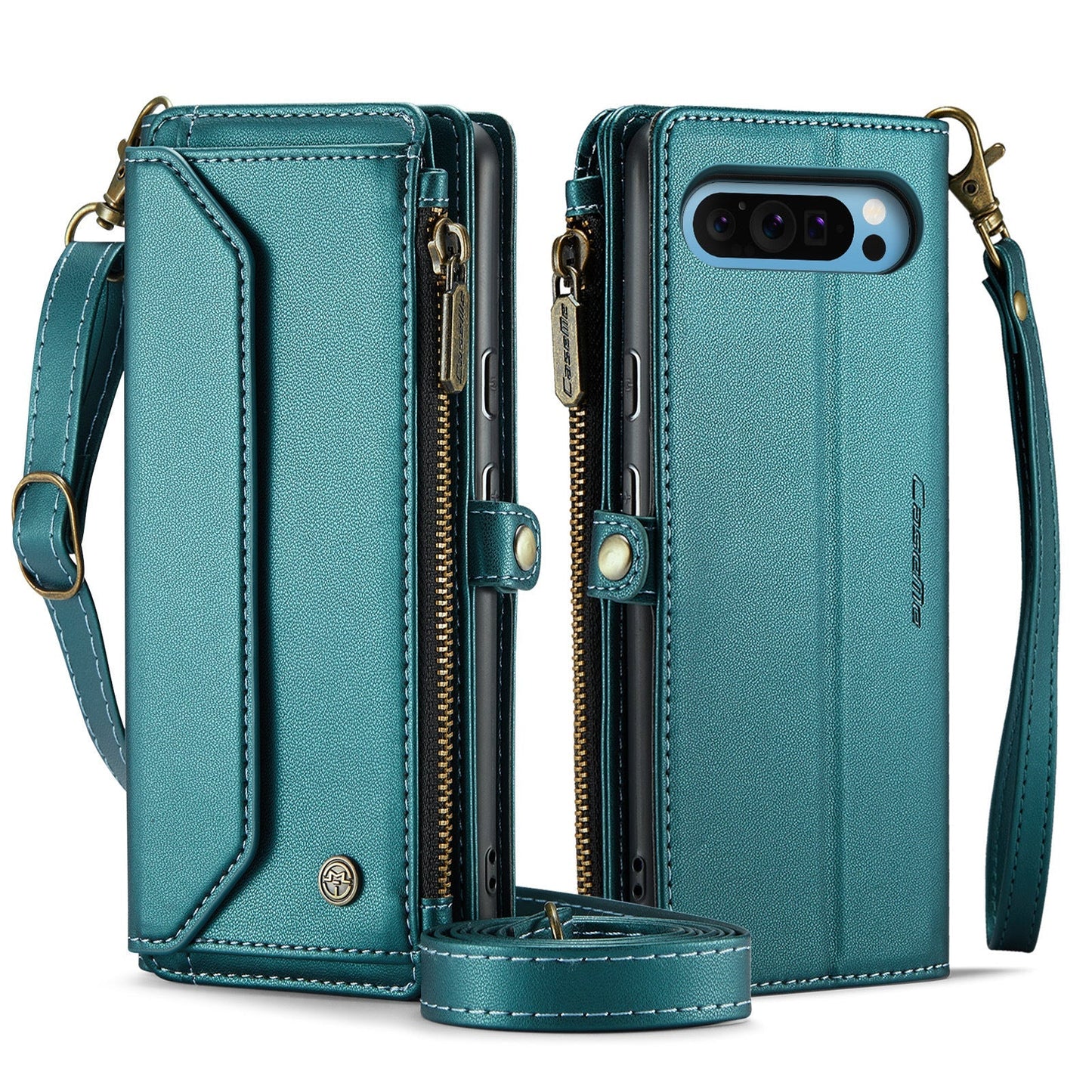 Frendorf | Crossbody Cards Solt Magnetische Leder Brieftasche Karten Handyhülle Für Google Pixel 9