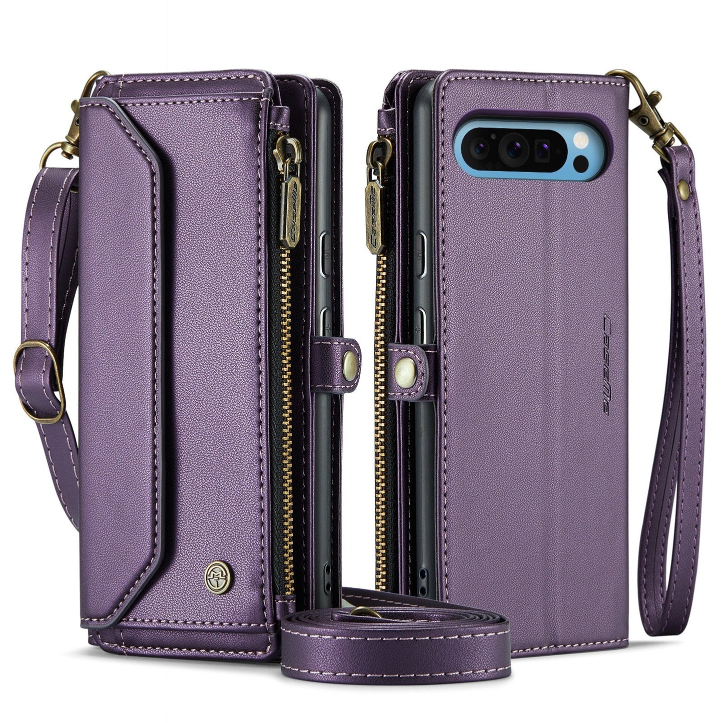 Frendorf | Crossbody Cards Solt Magnetische Leder Brieftasche Karten Handyhülle Für Google Pixel 9