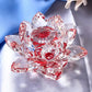 Kristall Lotusblume Figurine Zuhause Hochzeit Dekoration Glas Kunstsammlung Briefbeschwerer Büro Tisch Ornamente Souvenir Geschenke