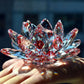 Kristall Lotusblume Figurine Zuhause Hochzeit Dekoration Glas Kunstsammlung Briefbeschwerer Büro Tisch Ornamente Souvenir Geschenke
