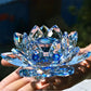 Kristall Lotusblume Figurine Zuhause Hochzeit Dekoration Glas Kunstsammlung Briefbeschwerer Büro Tisch Ornamente Souvenir Geschenke