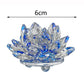 Kristall Lotusblume Figurine Zuhause Hochzeit Dekoration Glas Kunstsammlung Briefbeschwerer Büro Tisch Ornamente Souvenir Geschenke