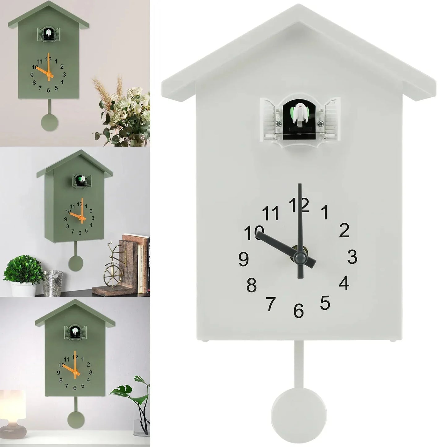 Frendorf | CuckooCharm Kuckucksuhr | Batteriebetrieben | Pendel & Vogelhaus Design | Dekoration für Wohnzimmer & Küche