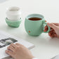 Süße Katzen-Teetasse aus Keramik mit Sieb