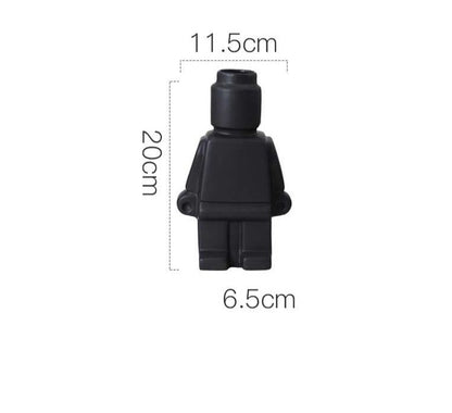 Frendorf | UniqueDisplay - Gepunktete Robot Blumenvasenfigur