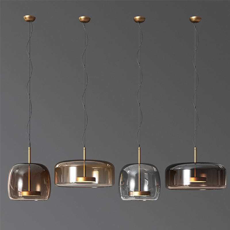 Frendorf | LuminVivo Hotel Glas Pendelleuchte | Modernes Design | Dimmbares LED-Licht