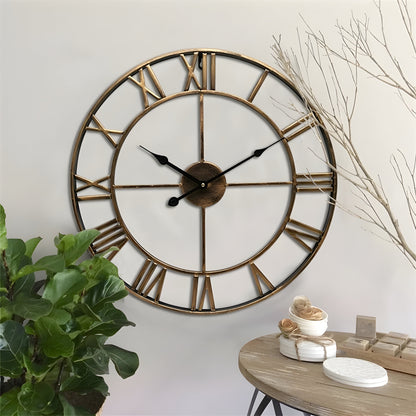 Römische Ziffern Eisen Kunst Wand Uhr